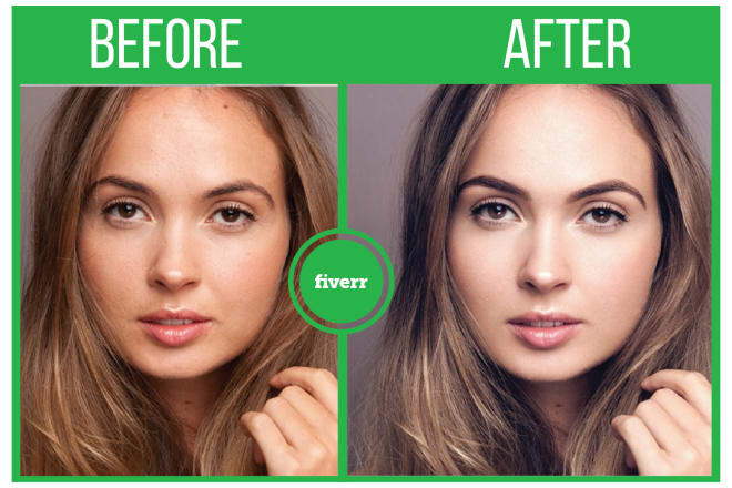 I will do flawless natual skin retouching, high end model headshot enhancement