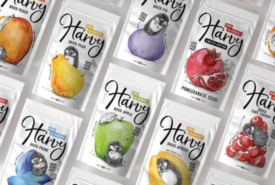 I will do food, cosmetic, cbd label and packaging design