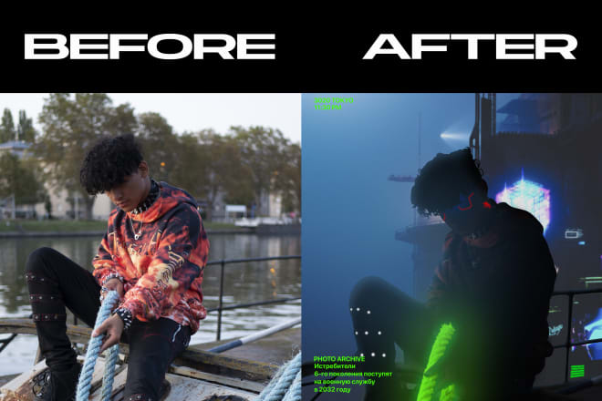 I will do high quality photoshop editing style cyberpunk