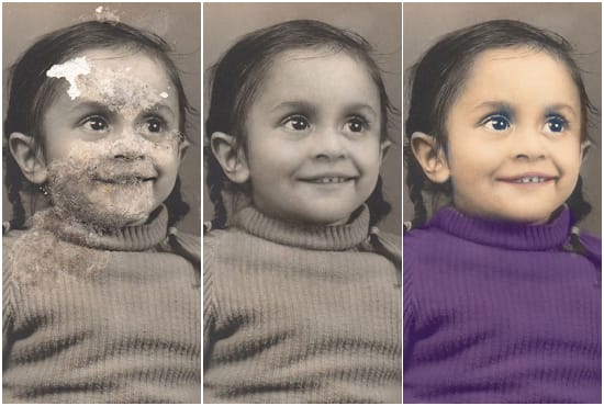 I will do image restoration, fix damages and colorize