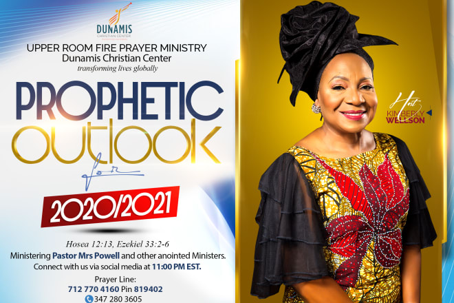 I will do instagram, facebook, social media, online, church flyer