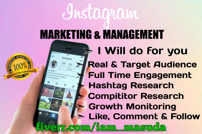 I will do instagram marketing for fast organic growth