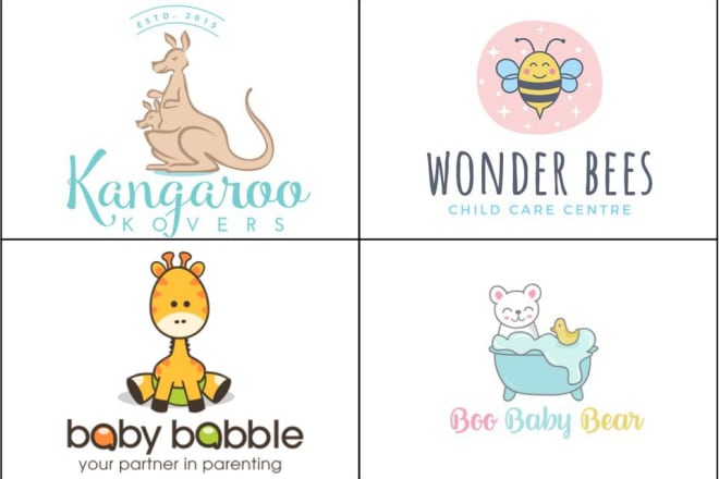 I will do kids shop, children and baby store or company logo