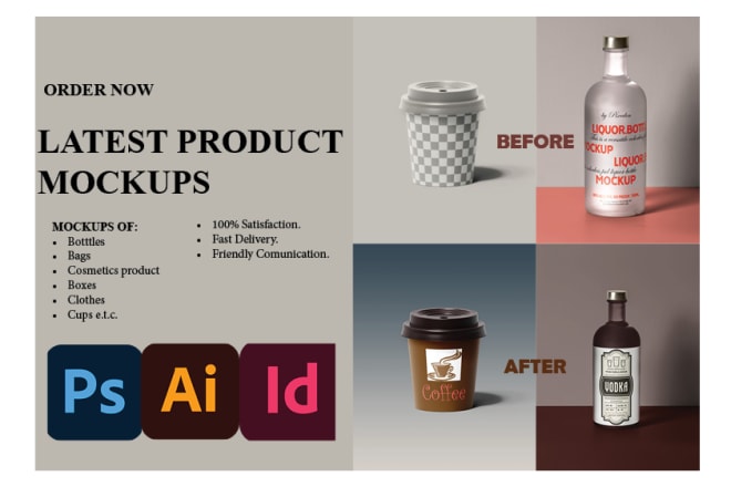 I will do latest product mockup for you