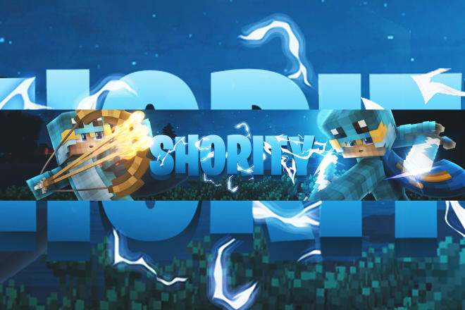 I will do minecraft youtube or twitch banner or wallpaper
