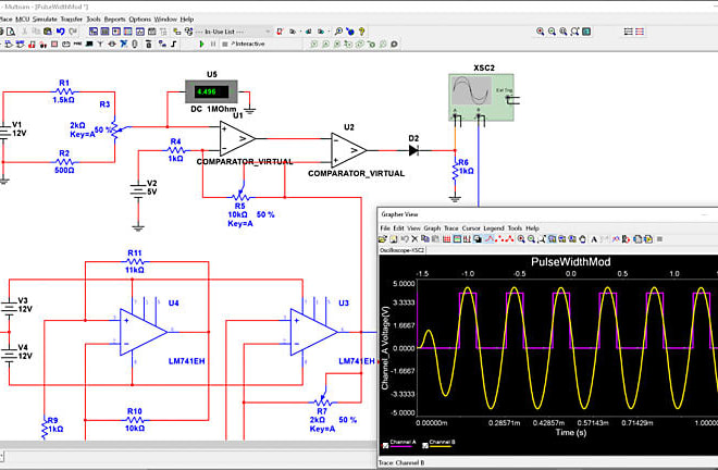 I will do multisim, pspice ltspice simulations and projects