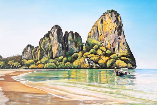 I will do oil on canvas landscapes no digital work