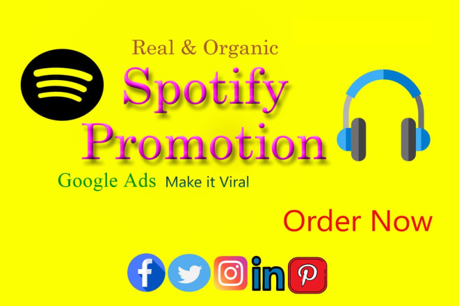 I will do organic spotify music promotion