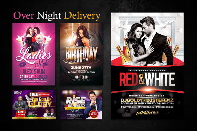 I will do party, event, church flyer or poster design professionally within 12hrs