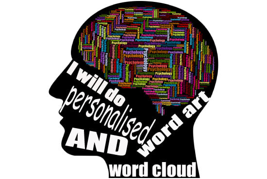 I will do personalised word art and word cloud