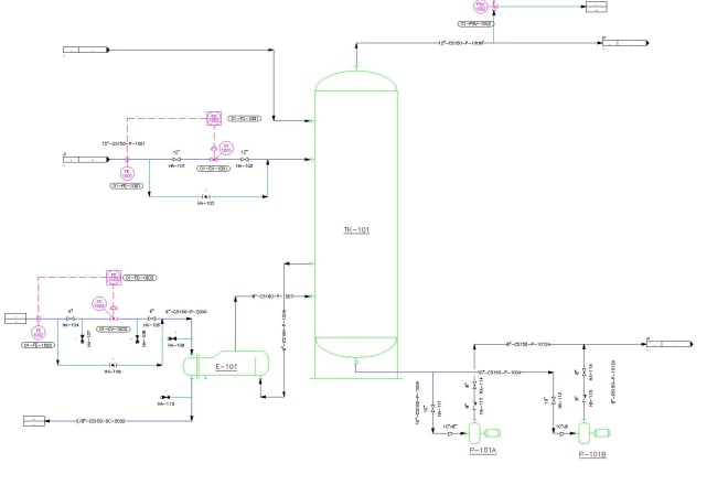 I will do pnid and piping design using autocad plant 3d