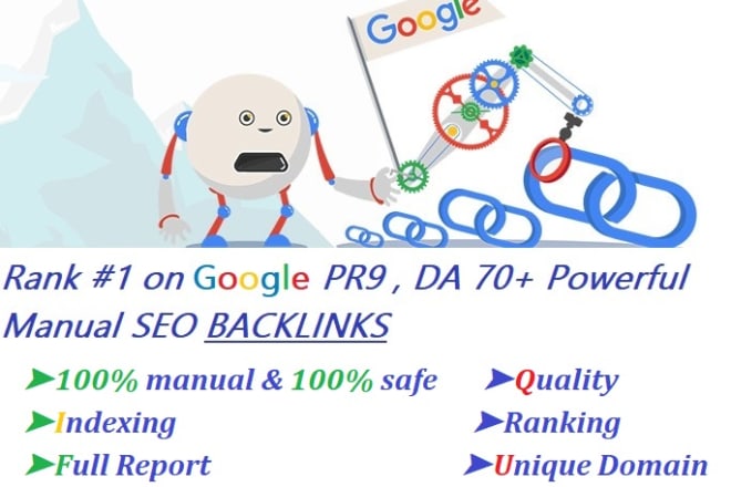 I will do pr9 da70 high quality white hat seo dofollow backlinks