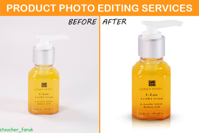 I will do product photo editing, background removal and photo retouching