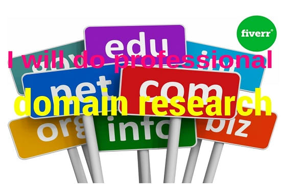 I will do professional domain research