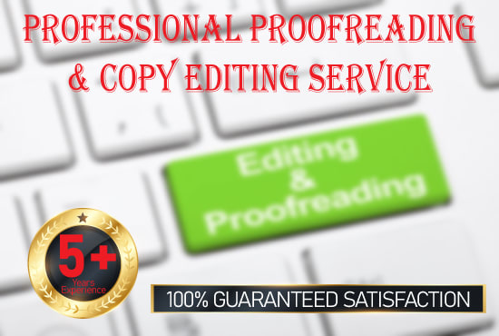 I will do professional english proofreading and copyediting of all types of documents