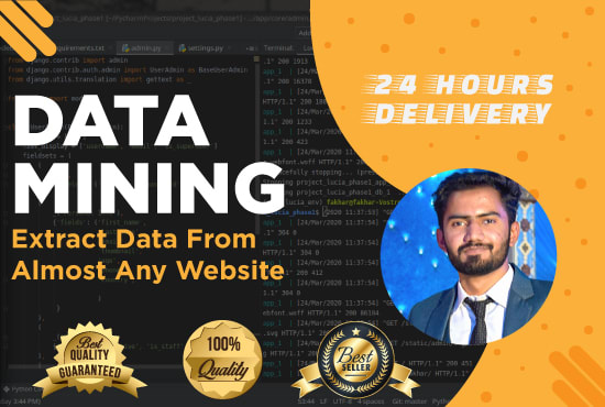 I will do python web scraping data mining from any website