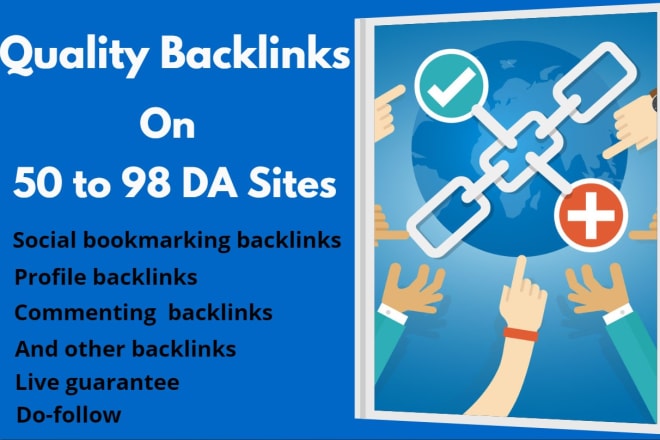 I will do quality profile, bookmark and commenting backlinks