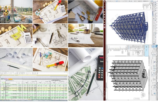 I will do quantity takeoff, cost estimation, quantity surveying