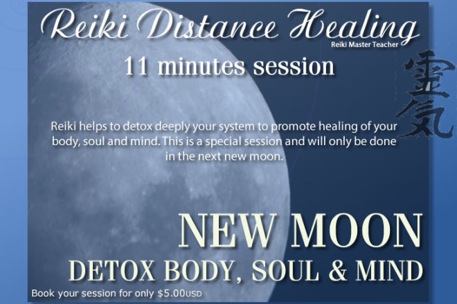 I will do reiki in new moon to detox body, soul and mind