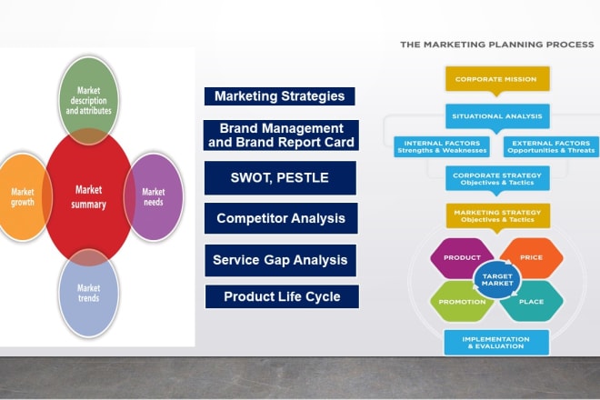 I will do swot, pestel, bcg,4p,7p,service gap, marketing strategy, competitor analysis