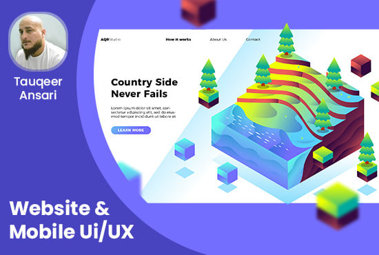 I will do UI UX design for your website