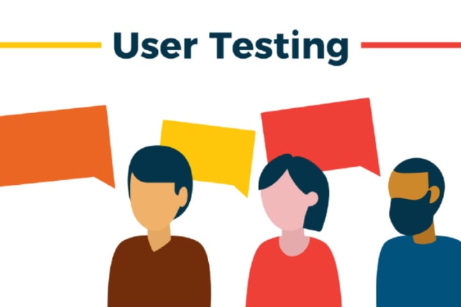 I will do user testing and UX UI design review