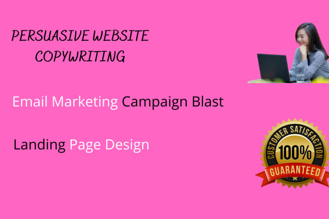 I will do website sales copywriting email marketing campaign,landing page
