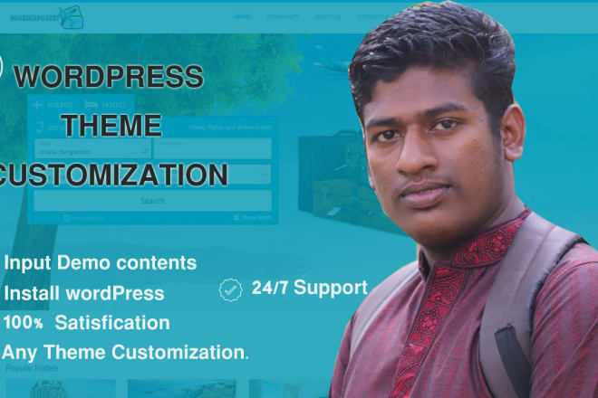 I will do wordpress theme customization and wp setup