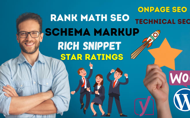 I will do yoast, rank math SEO service and schema markup, advance google rich snippet