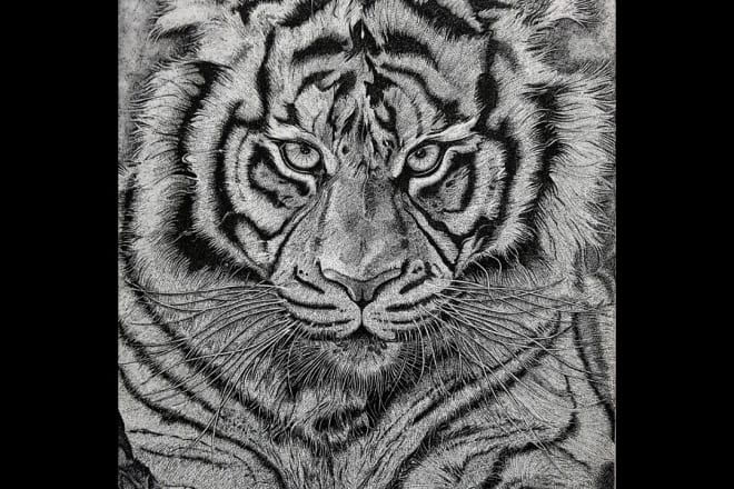 I will draw an artistic ink stippled sketches from your photos