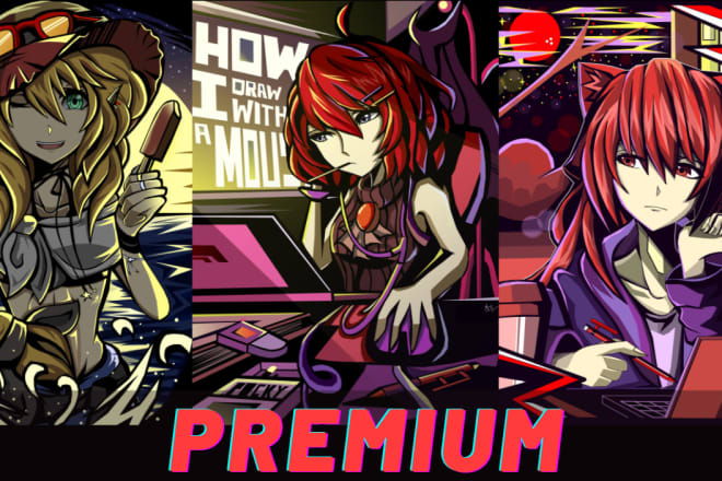 I will draw anyone in beautiful cell shaded anime fast