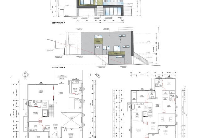 I will draw architectural plans in autocad sketchup and revit
