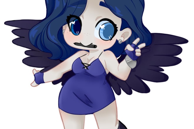 I will draw cute kawaii characters for you