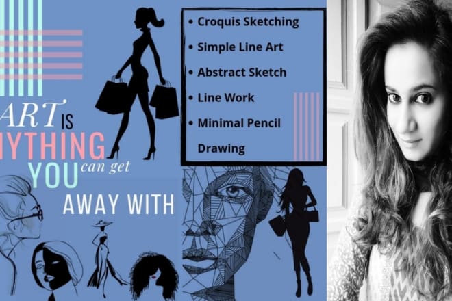 I will draw fashion illustration or product design sketch