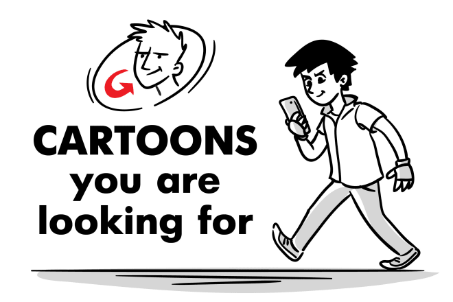 I will draw funny cartoon based on your idea