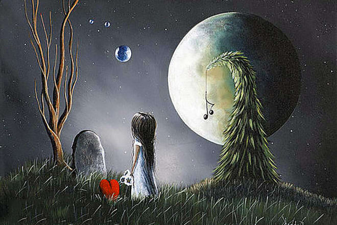 I will draw illustration or cover in a dark or gothic style
