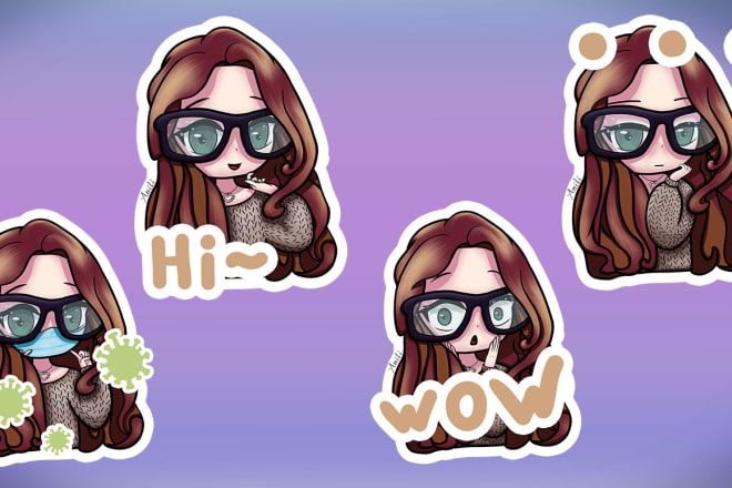 I will draw personal emotes, emoji and sticker for twitch