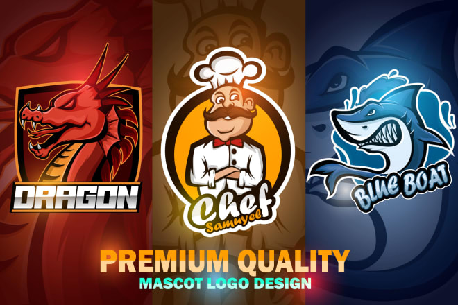 I will draw podcast logo, mascot, esports, twitch artwork for you