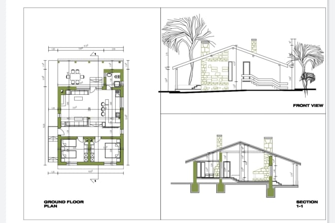 I will draw professional cad drawing based on your sketch