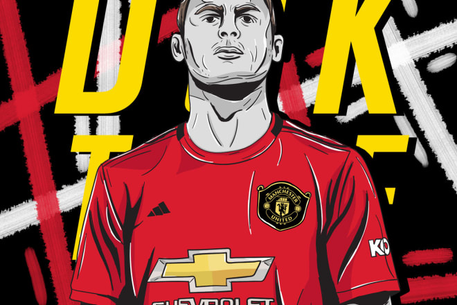 I will draw sport illustration and vector in my style