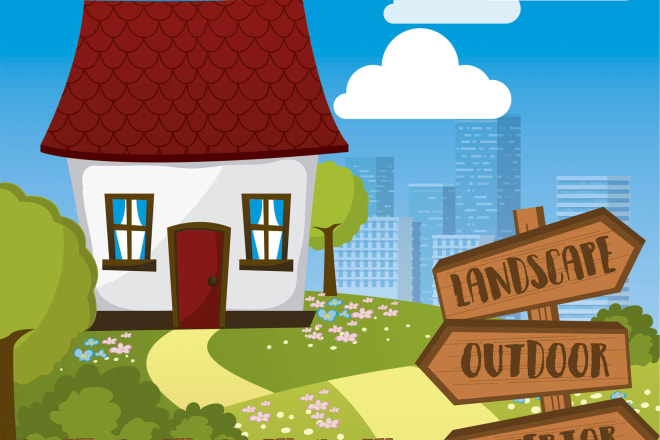 I will draw vector cartoon background