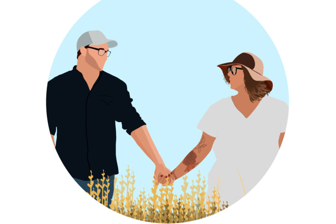 I will draw you a minimalist portrait