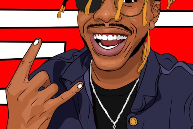 I will draw your cartoon portrait and logo design