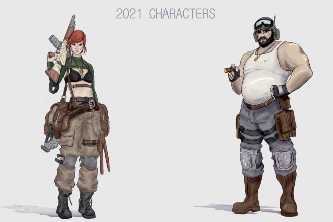 I will draw your character for you boardgame, product, videogame