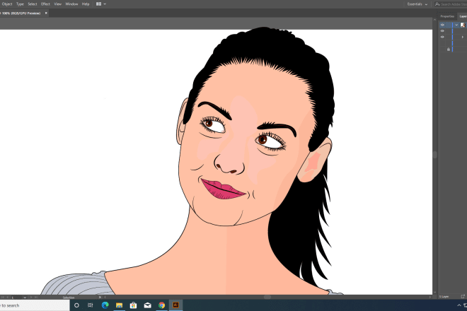 I will draw your given picture in cartoon style portrait illustration