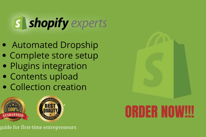 I will dropshipping shopify store setup, shopify customization, app installing