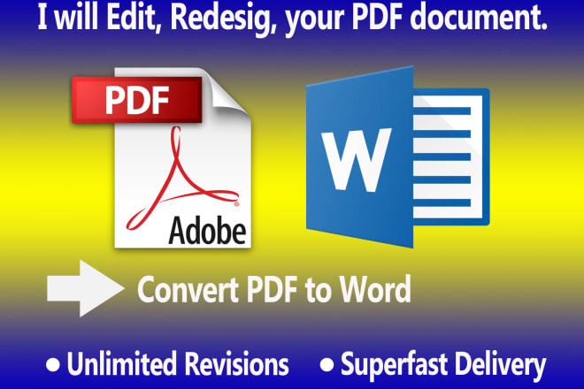 I will edit your PDF documents with professional touch