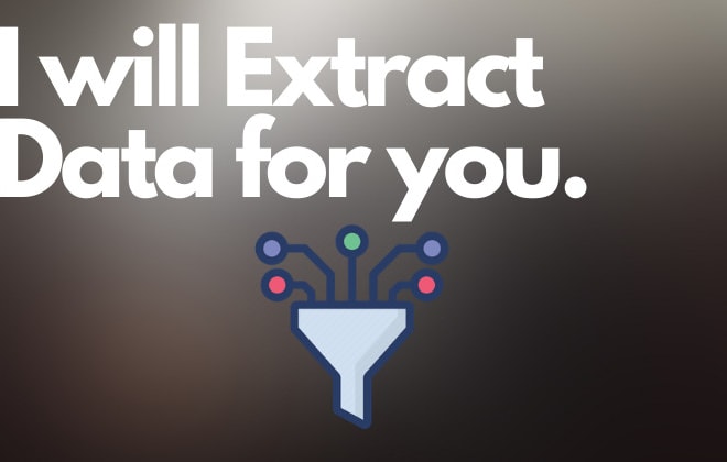 I will extract data from websites and generate excel csv or json
