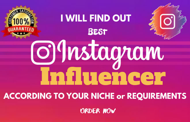 I will find best instagram influencer email with research for marketing