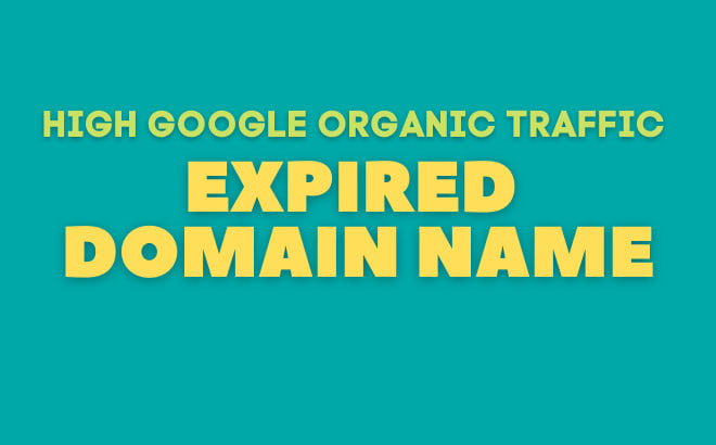 I will find high google traffic expired domain names